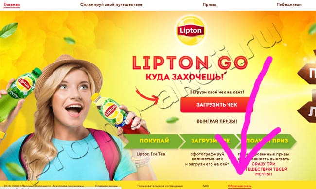 Помощь по акции liptongo Акция Lipton Ice Tea- LIPTON GO куда захочешь!