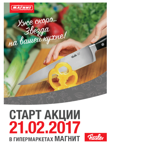 Акция Магнит- Ножи Fissler