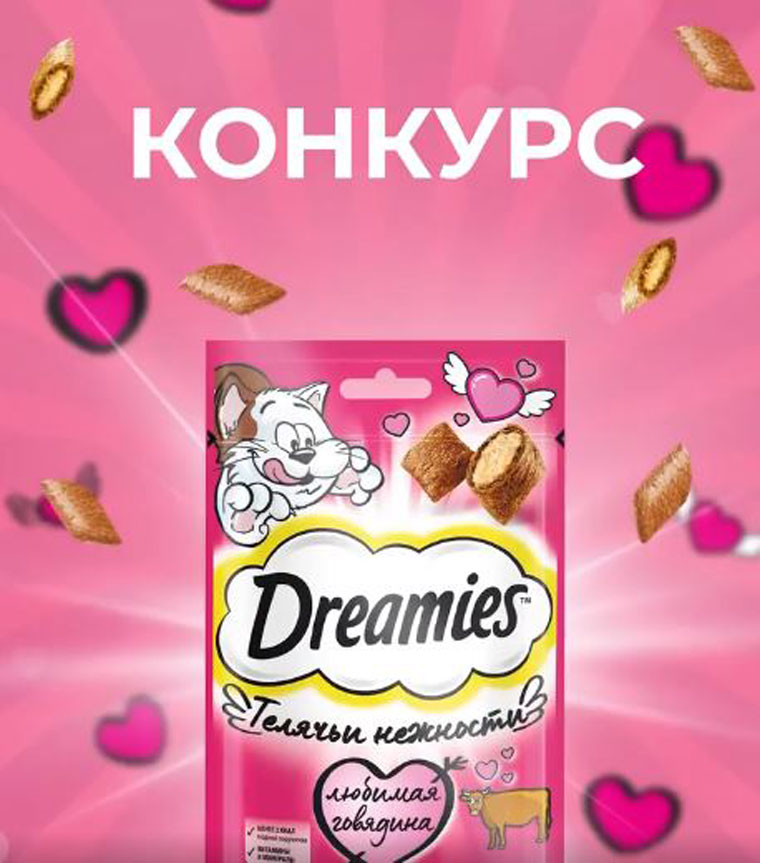 DREAMIES и Магнит: Акция Подарки за самый праздничный вечер с котом.