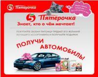 Акция магазина Пятерочка- Пятёрочка знает, кто о чем мечтает.