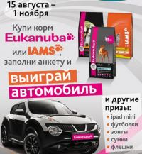 Акция сети зоомагазинов Бетховен: Купи корм – выиграй автомобиль!