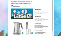 Акция Electrolux- Еда, я люблю тебя!
