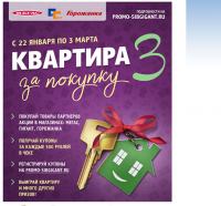 Акция ТХ Сибирский Гигант- Квартира за покупку 3